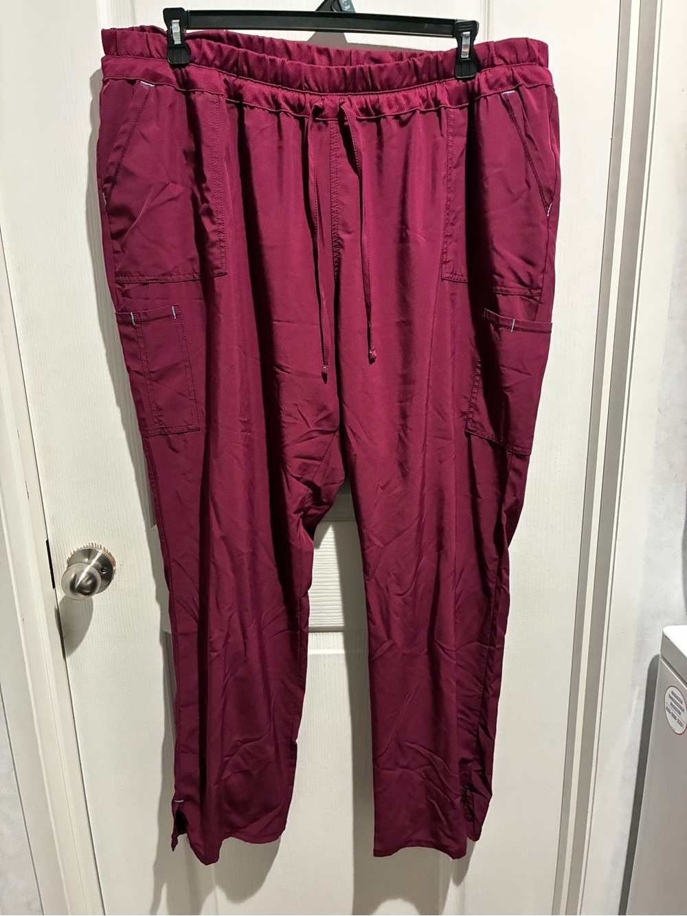 Women’s Burgundy Drawstring scrub pants